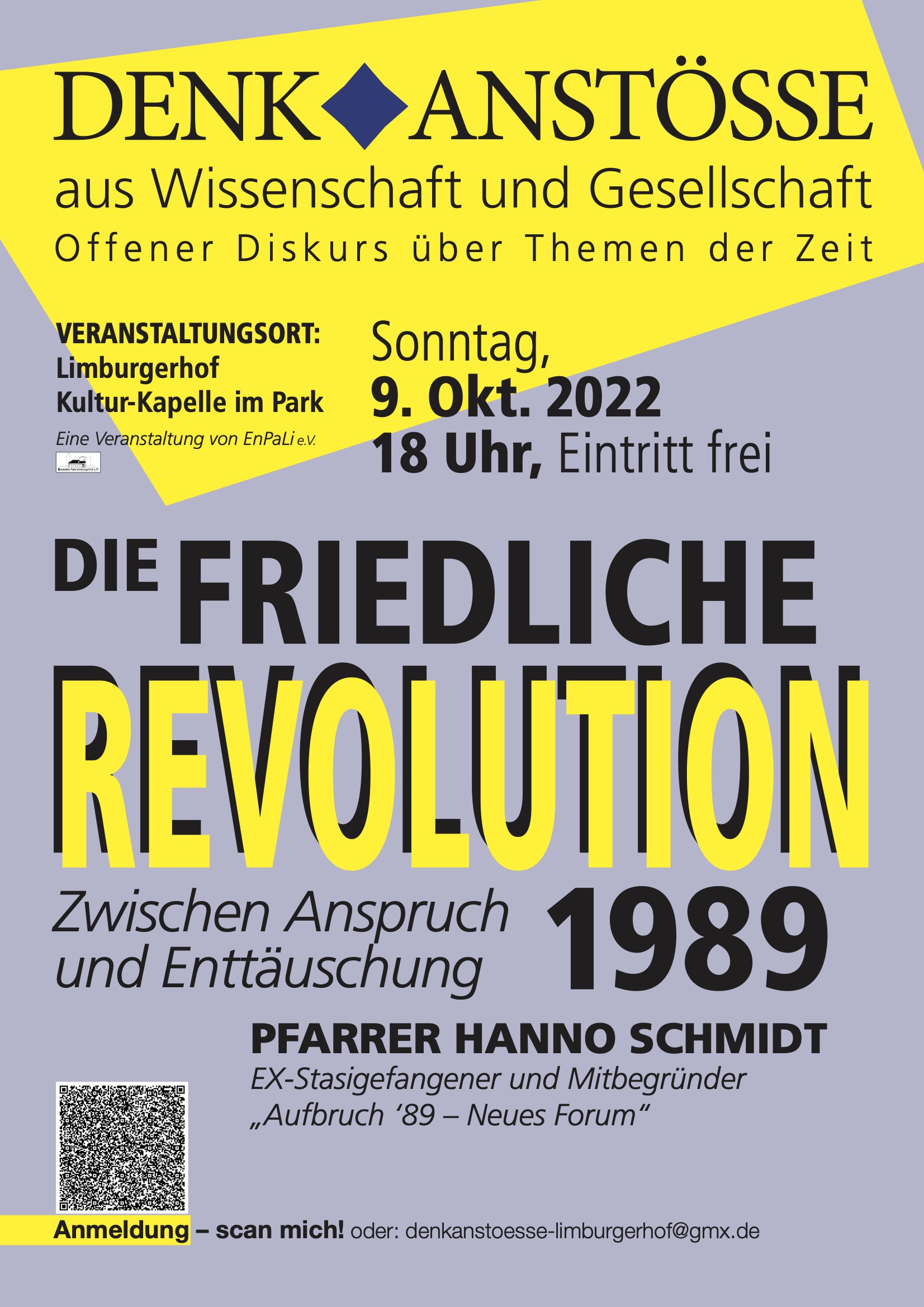 Die friedliche Revolution 1989 - Zwischen Anspruch und Enttäuschung